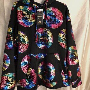 Drill Clothing Co. Medusa Baroque Multicolor Foil Hoodie Size Large NEW
